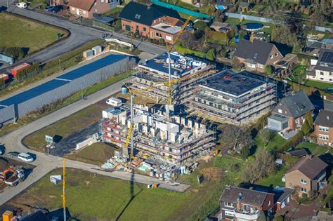 Werne Aus Der Vogelperspektive Neubau Einer Mehrfamilienhaus