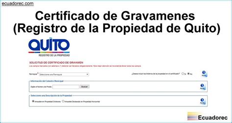 Todo Lo Que Debes Saber Sobre El Certificado De Gravamen En Ecuador