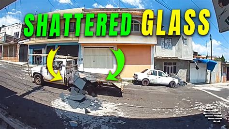 Glass Panels Falls Of A Truck And Shatters On The Ground YouTube