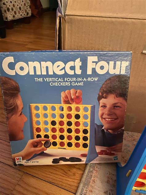 Vintage Milton Bradley 1986 Connect Four Vertical Checkers Game 4430 Complete Ebay