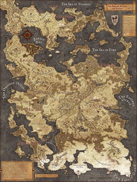 Fantasy City Map Poster Design