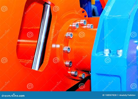 Parts of the Industrial Machinery Stock Photo - Image of heavy, manufacturing: 108507828