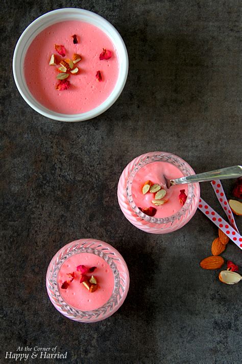 Gulab Phirni Creamy Rose Flavored Rice Pudding