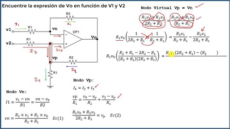 21 Analisis De Circuito Con Amplificador Operacional Ideal Youtube