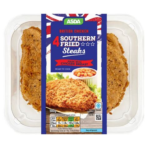 Asda British Chicken Southern Fried Steaks G Really Good Culture