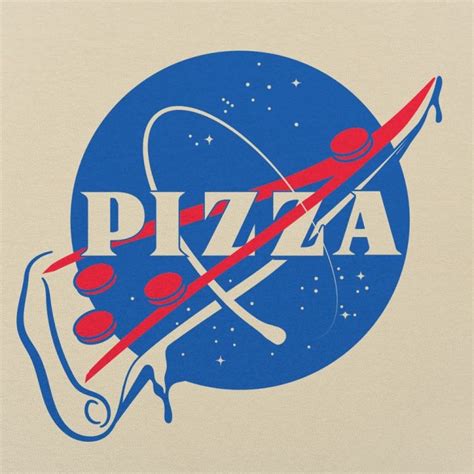 Nasa Pizza Slice T Shirt Dollarshirts Pizza Art Funny Logo Nasa