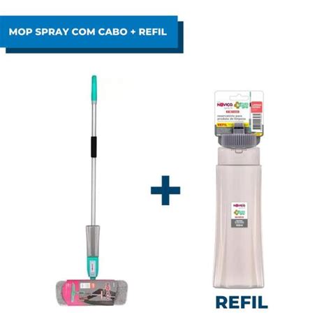 Mop Spray Fit De Microfibra Cabo Novi A Bettanin Refil Esfreg O