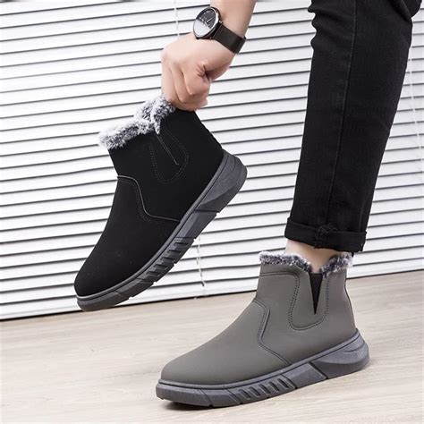 Enen Winterschuhe Herren Wasserdicht Warme Gef Ttert Schneestiefel