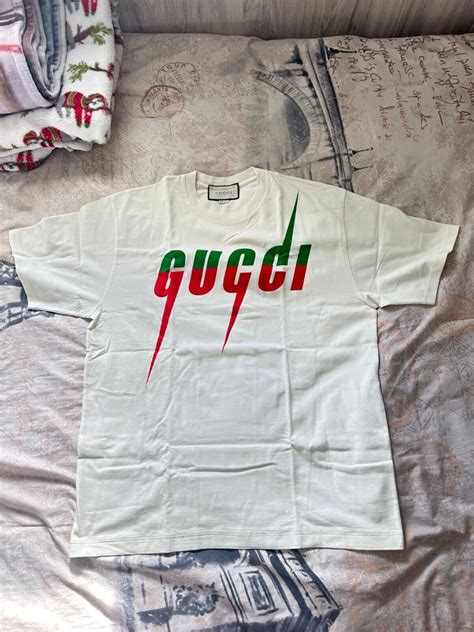 Gucci Blade T Shirt Cream In Size Xl Oversized Fit Worn For Photos Only Ebay