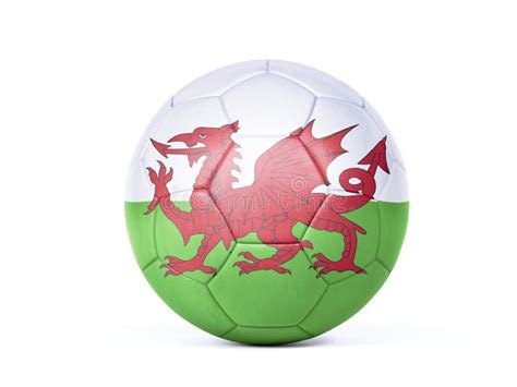 Football or Soccer Ball with the Welsh Flag Stock Illustration ...