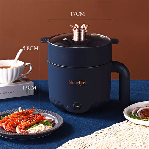 [cod] 5l Electric Cooker Non Stick Electric Pot Mini Multi Electric Pot Hot Pot Multi Cookerpot