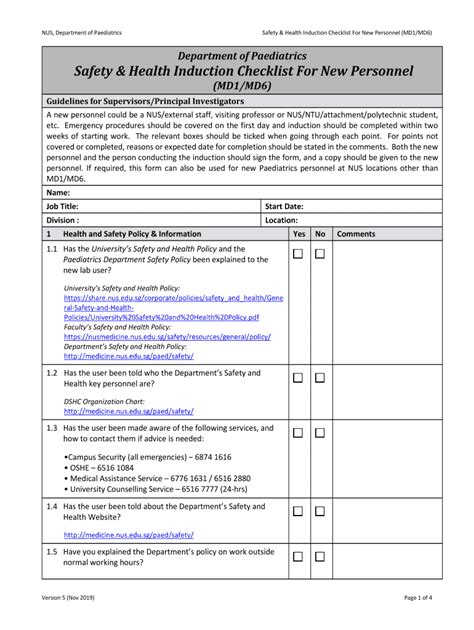 Fillable Online Apsf Survey Helps To Establish Pre Induction Checklist