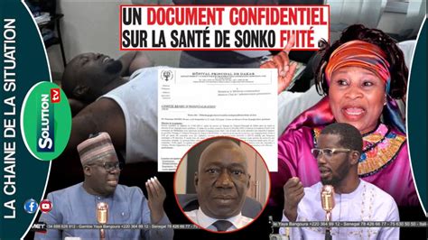 Document Fuite Sur Sonko Le Procureur Traque Les Responsables