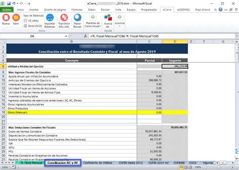 Ecierre Xml Declaraci N De Impuestos Comprobacion Xml