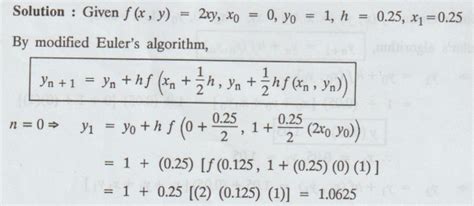 Euler And Modified Euler Method Solved Example Problems