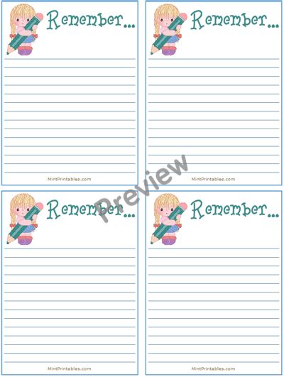 Free Printable Reminder Notes Printable Templates