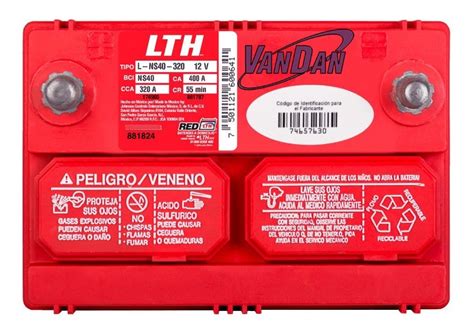 Batería Lth Modelo L ns40 320 Para Dodge Atos 2001 2012 Meses sin