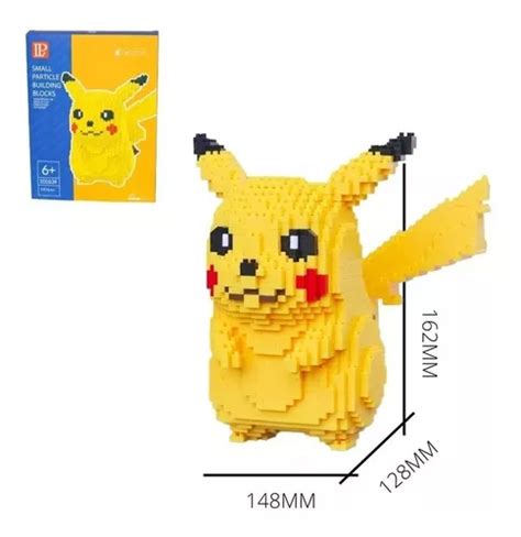 Pikachu Pokemon Rompecabezas 3d Mini Bloques Armables Envío gratis