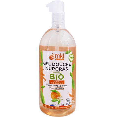 MKL GEL DOUCHE SURGRAS BIO FLEUR D ORANGER 1L Visage Et Corps