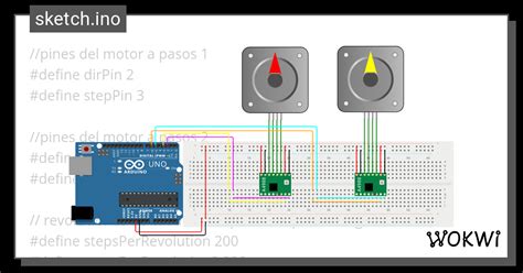 Motores A Pasos H Y AH Wokwi ESP32 STM32 Arduino Simulator