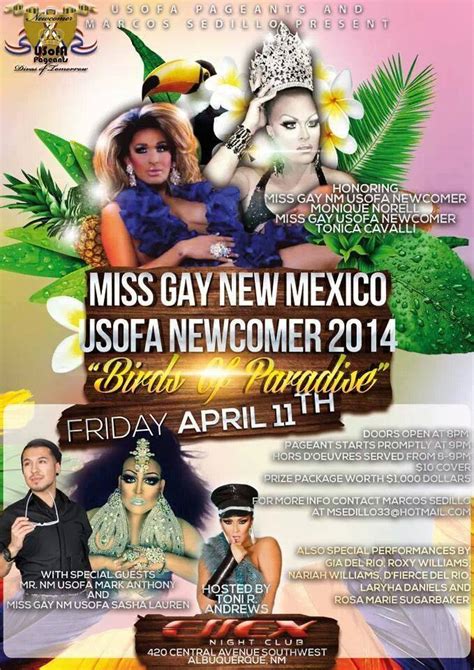 Miss Gay New Mexico Usofa Newcomer Our Community Roots