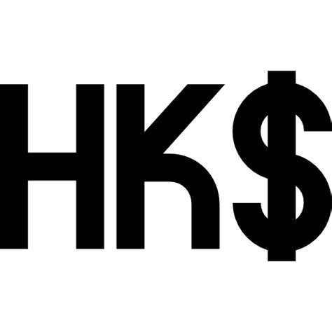 Hong Kong Dollar Basic Straight Lineal icon