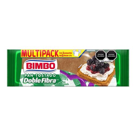 Pan Tostado Bimbo Doble Fibra 321 G Walmart