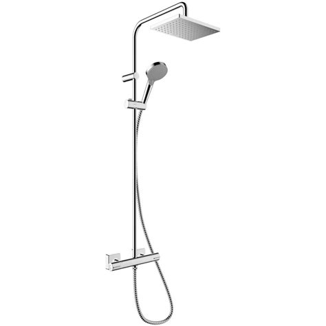 Hansgrohe Vernis Shape Chrome 230 1Jet EcoSmart Showerpipe With