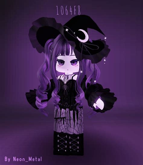 Purple Witch Avatar Avatar Creator Roblox Animation Avatar Halloween