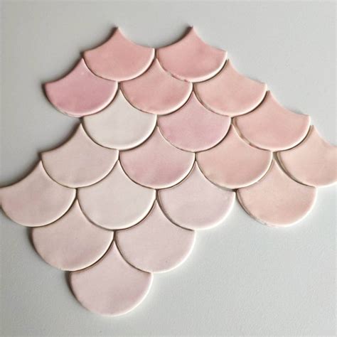 Fish Scales Mosaic Tiles Etsy