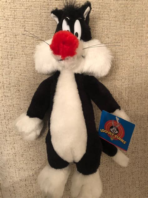 Vintage Looney Tunes Sylvester Plush Stuffed Toy 1997 Etsy