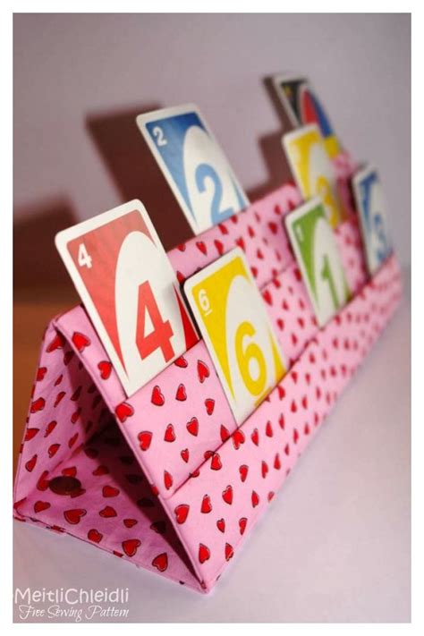 Fabric Playing Card Caddy Free Sewing Pattern Playing Card Holder