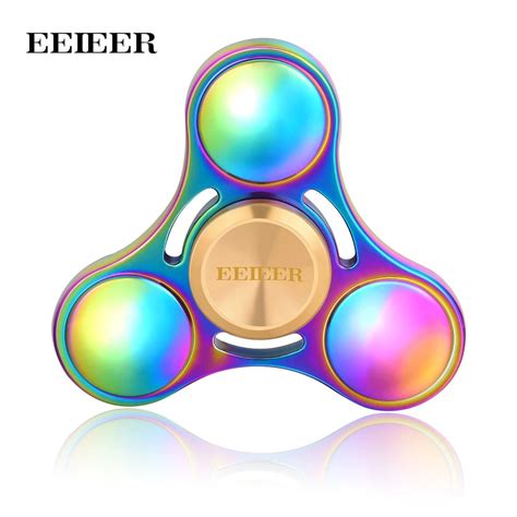 Eeieer Fidget Spinner Metal Rotation High Speed Hand Spinners Brass