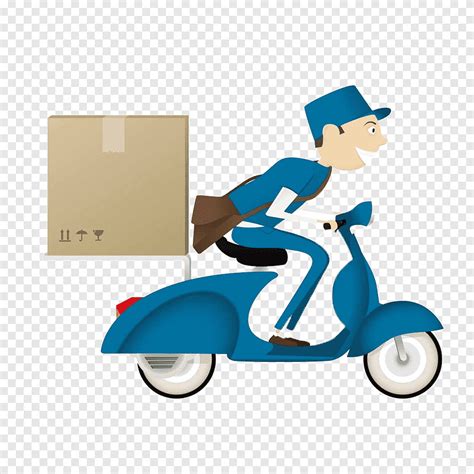 Br cartoon courier delivery, delivery, express delivery png | PNGEgg