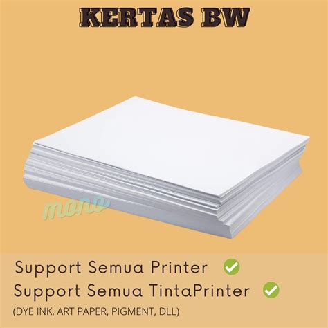 Jual Kertas Blues White Bw Gram A Isi Lembar Kertas Buku