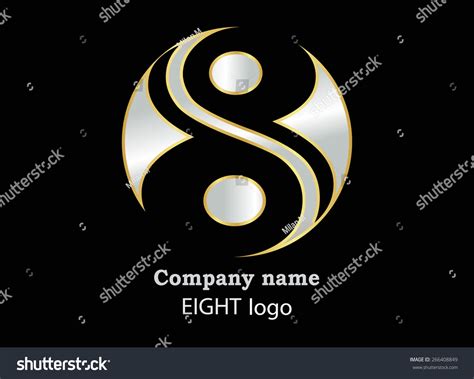 Number Logo Designnumber Eight Logologo 8 Stock Vector (Royalty Free ...