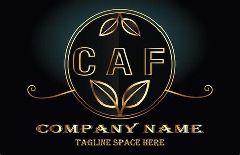 Premium Vector Caf Letter Logo