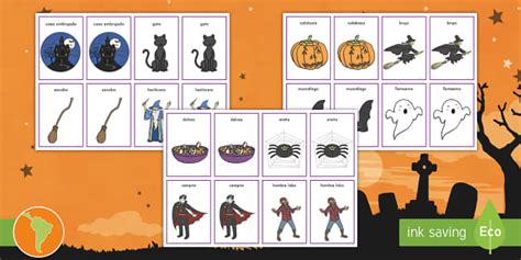 Tarjetas De Emparejar Halloween Teacher Made Twinkl