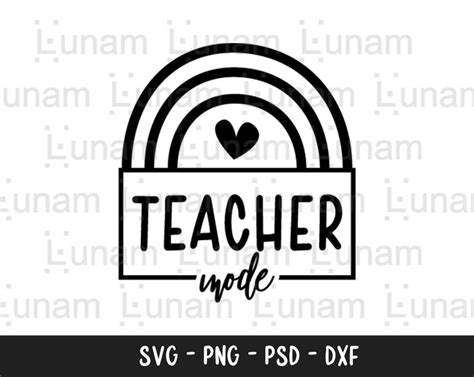 Teacher Mode Svg Teaching Mode Svg Gift For Teacher Teacher Life Svg