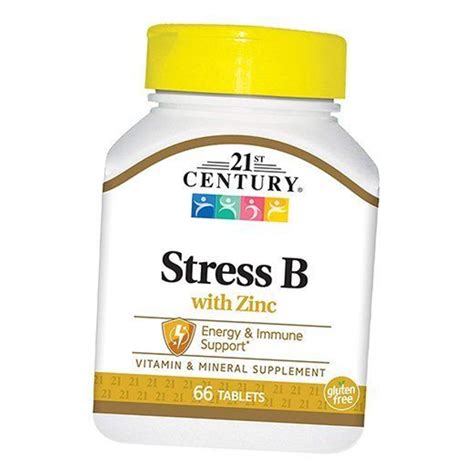 Комплекс Витаминов группы В с Цинком, Stress B with Zinc, 21st Century ...