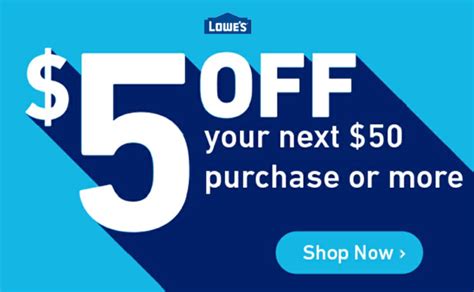 4x 5 Off 50 10 Off Lowes Online Use Only We Are Coupons