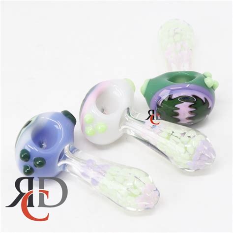 Glass Pipe Slime Head Flower Art Deluxe Gp Ct