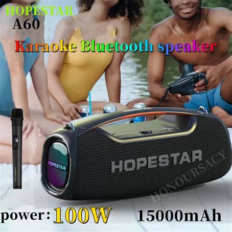 Hopestar Altavoz Bluetooth A De W Columna Inal Mbrica Port Til De