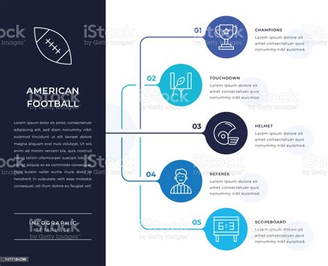 American Football Infographic Design Stock Illustration - Download ...