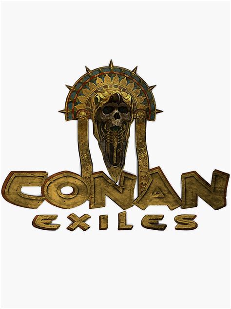 "Conan Exiles logo " Sticker for Sale by Robcole2 | Redbubble