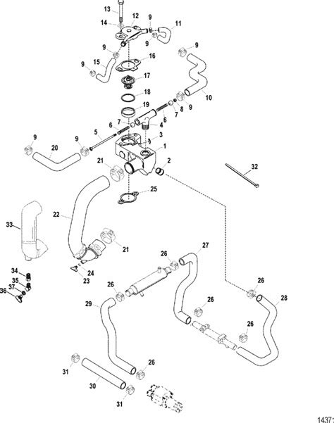 Mercruiser Race Engine And Drive Scorpion 377 Sterndrive Cooling System Parts