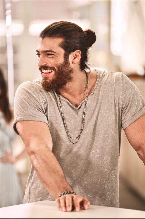 Can Yaman Long Hair Beard Turkish Men Canning