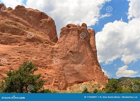 Garden of the Gods Rock Formation Stock Image - Image of springs ...