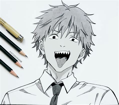 How To Draw Denji Chainsaw Man Drawing Step By Step Anime Nbkomputer