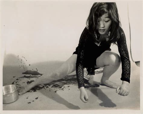 Fluxus Artist Shigeko Kubota Performing Vagina Painting New York